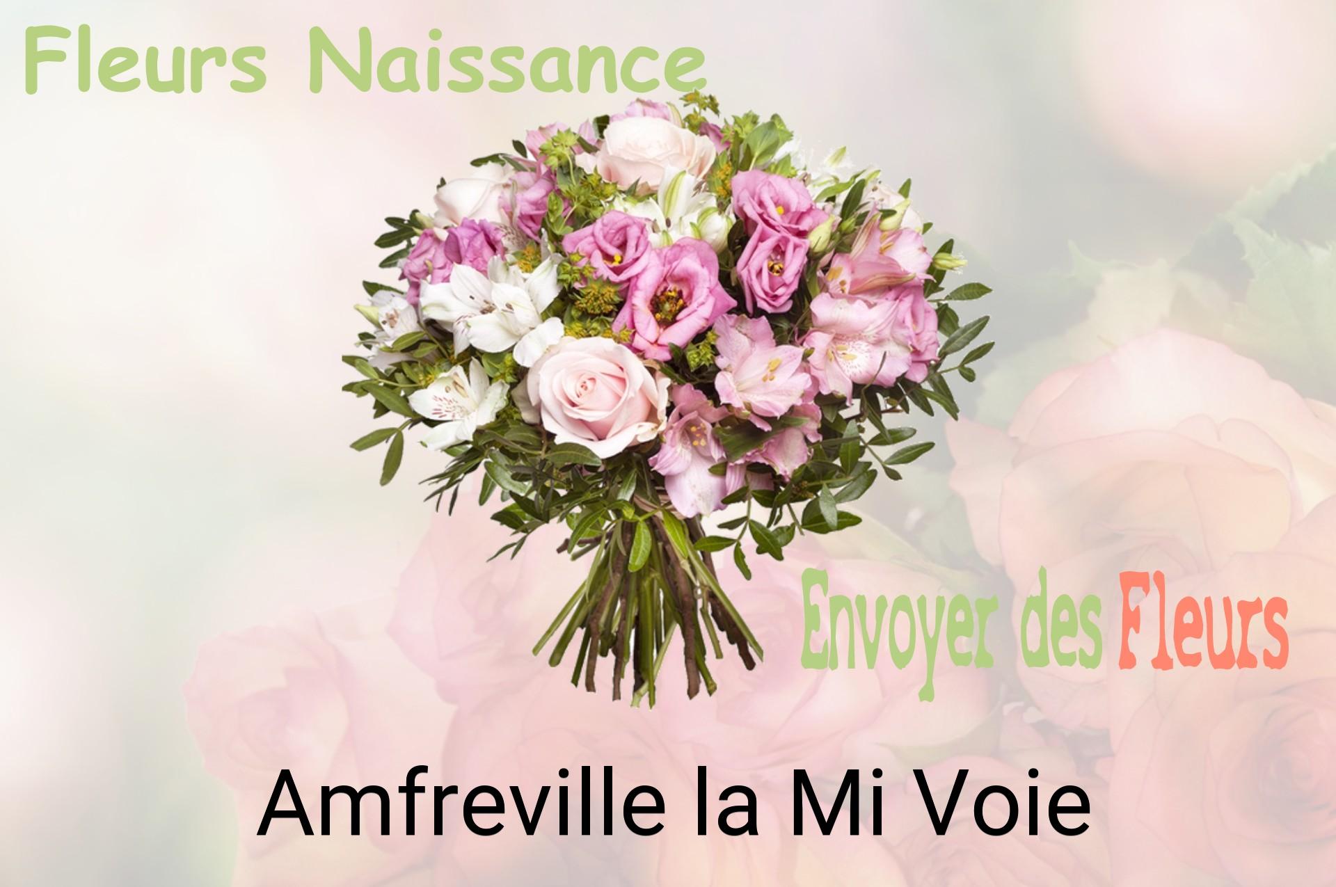 Bouquet de fleurs de naissance livré à Amfreville-la-Mi-Voie