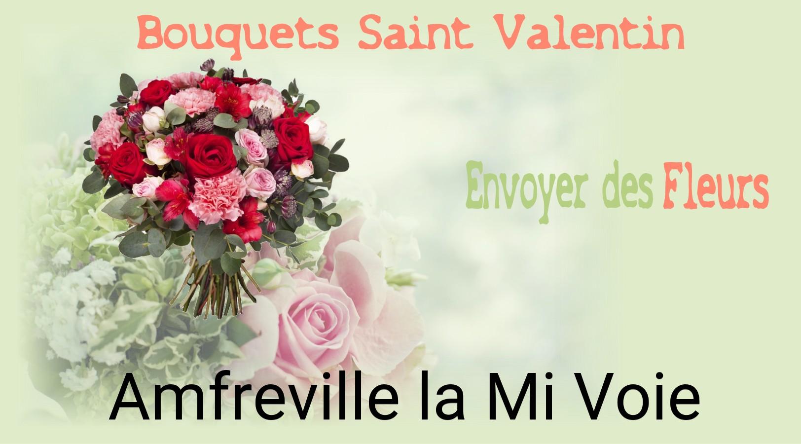 Roses de Saint-Valentin livrées à Amfreville-la-Mi-Voie